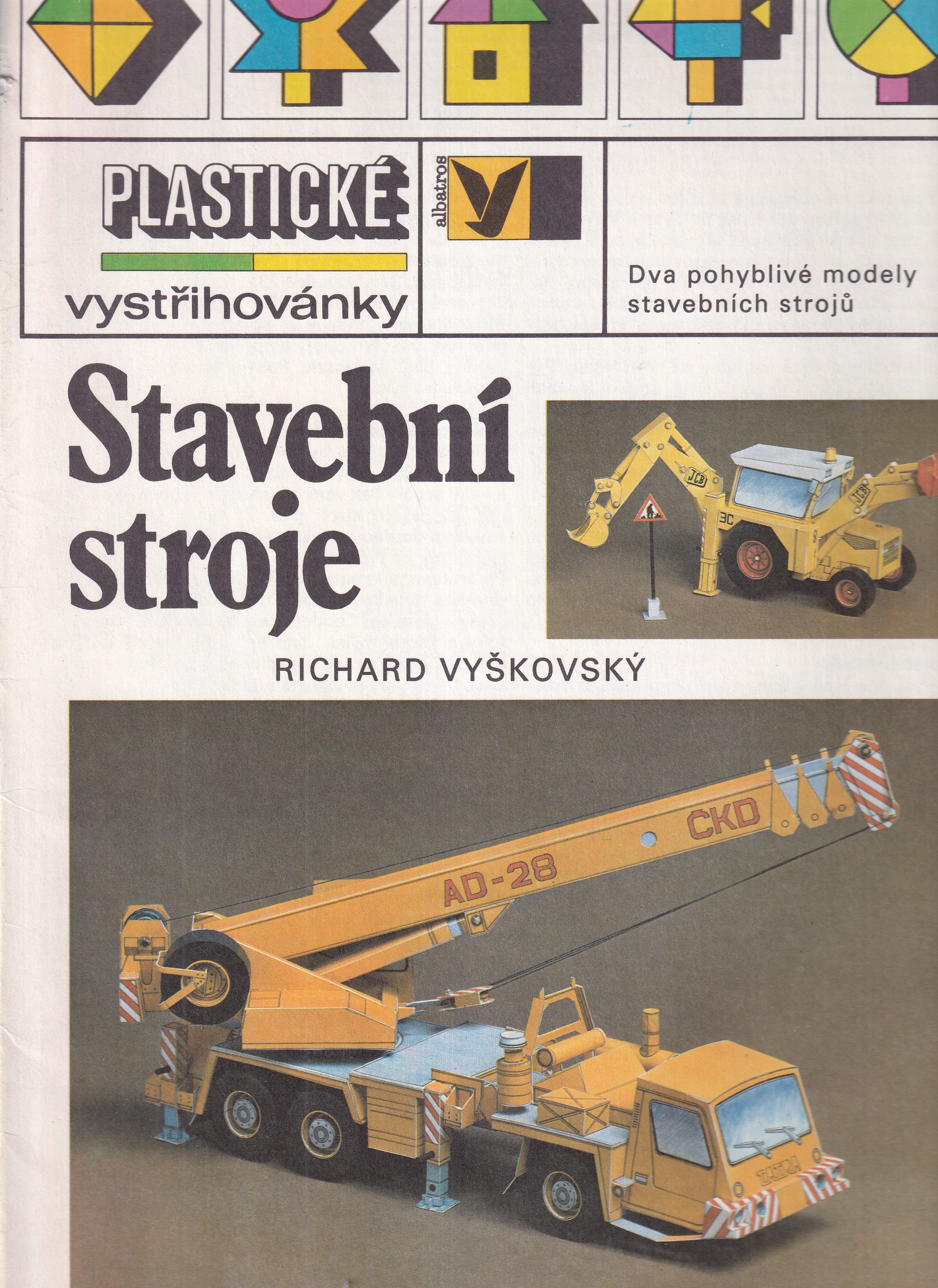 Plastické vystřihovánky - Stavební stroje