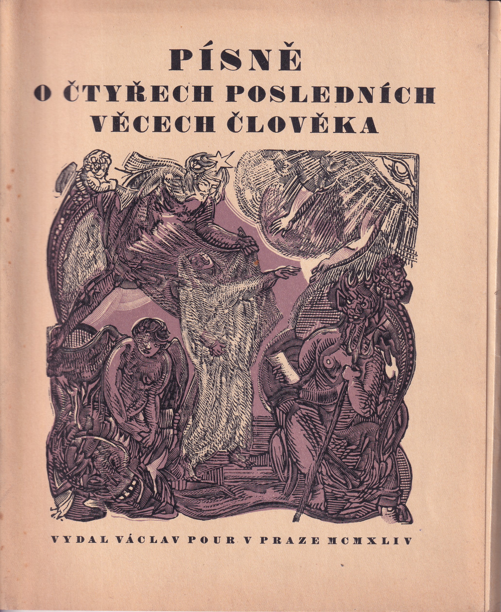 Písně o čtyřech posledních věcech člověka / dřevoryty Josef Váchal