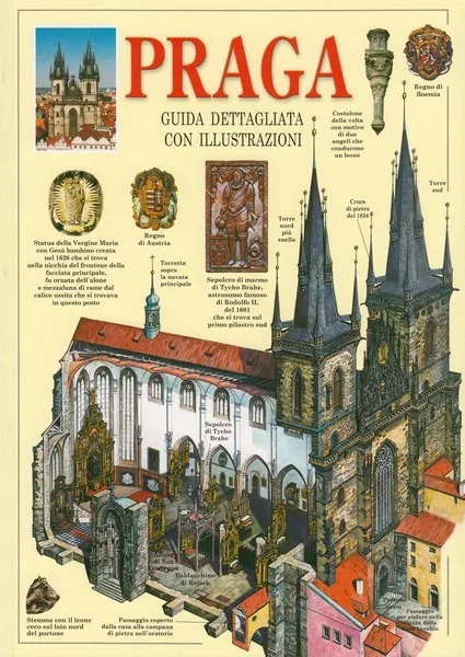 Praga - podrobný obrazový průvodce / italský jazyk