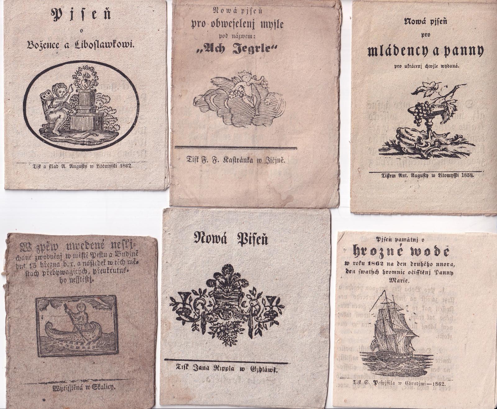 Konvolut Kramářských písní 19. století