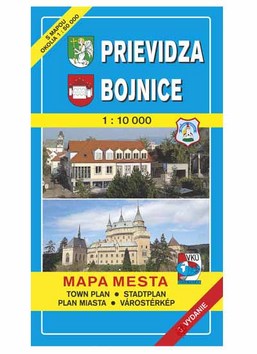 Prievidza Bojnice Mapa mesta Town plan Stadtplan Plan miasta Várostérkép