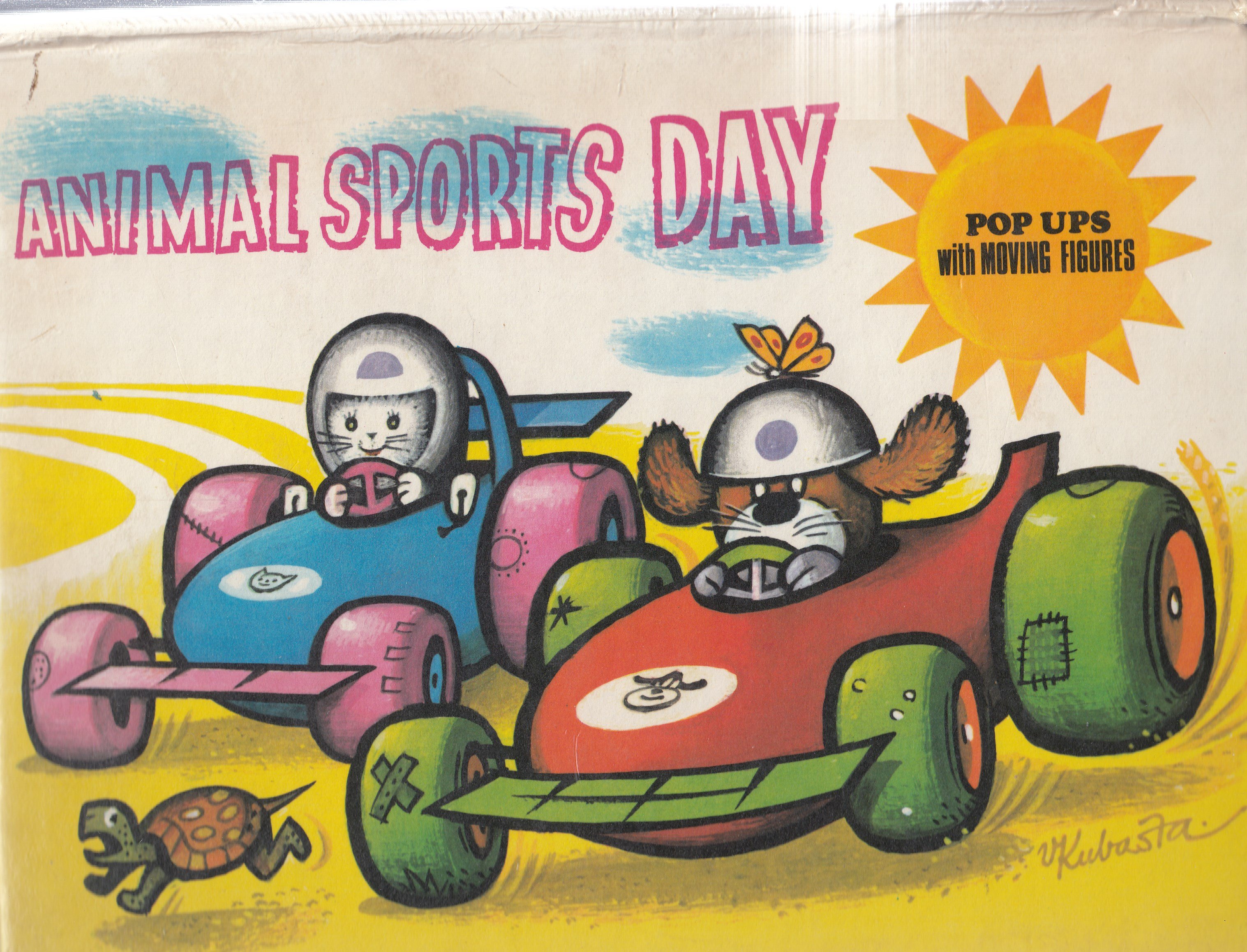 Animal sports day : pop ups with moving figures