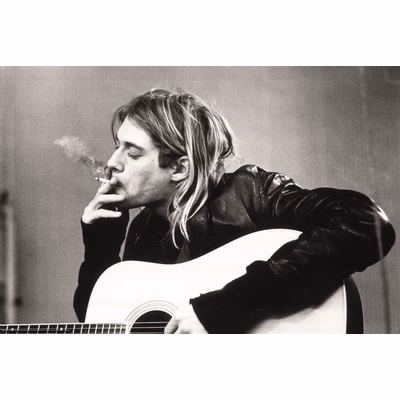 Plakát Kurt Cobain - smoking