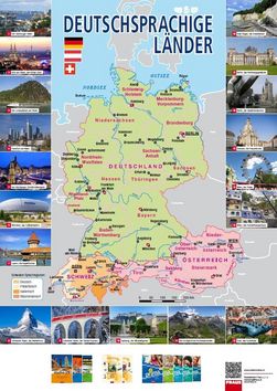 Deutschprachige Länder Mapa