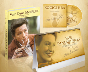 Komplet 3ks Vaše Dana Medřická + DVD + kalendář 2018