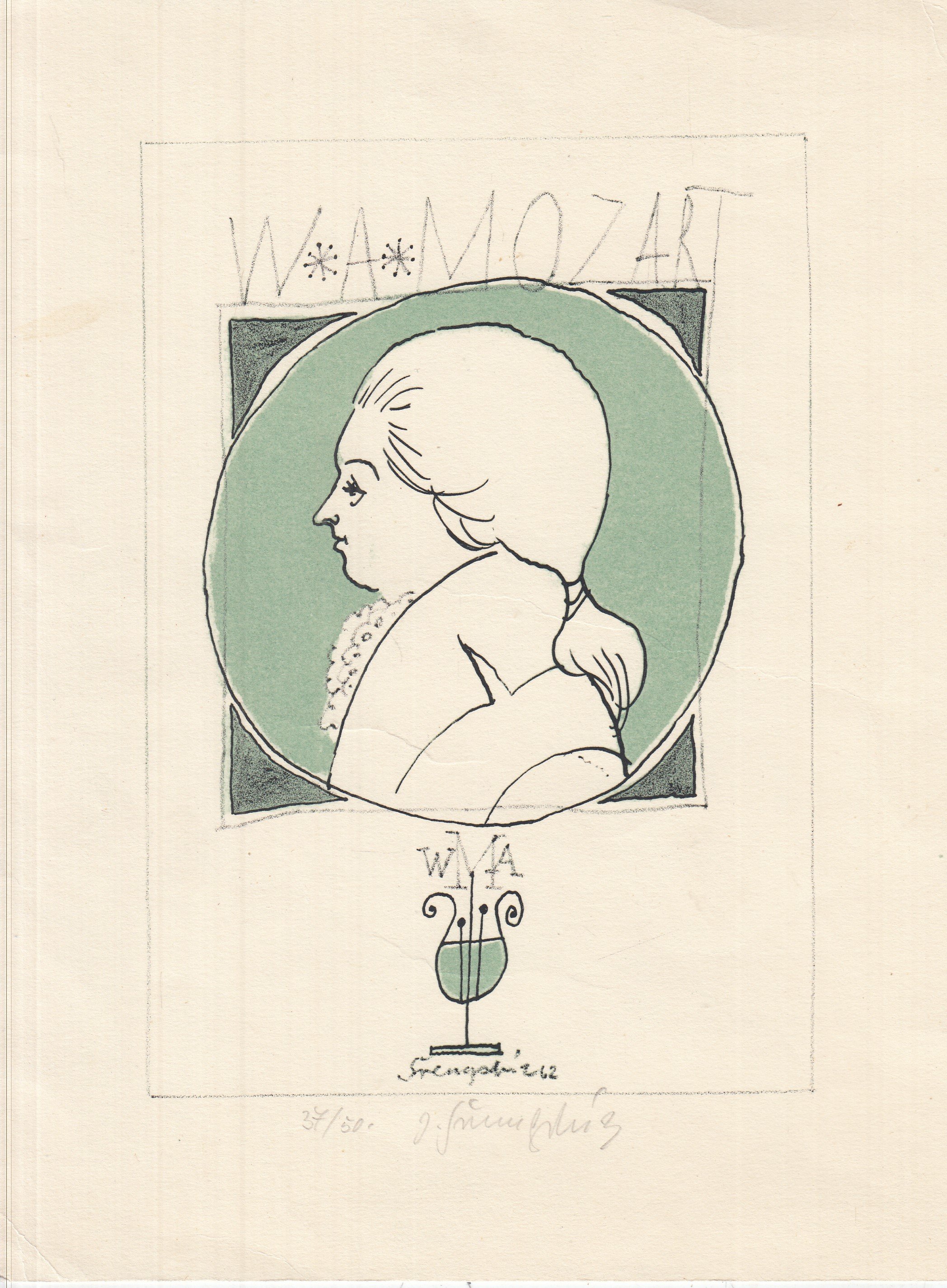 W. A. Mozart grafika