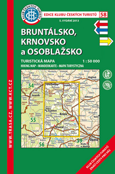 KČT 58 Bruntálsko, Krnovsko a Osoblažsko 1:50 000