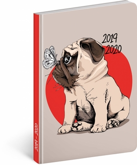 18měsíční diář Petito – Mops 2019/2020,