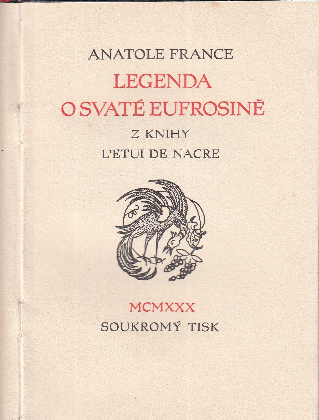 Legenda o svaté Eufrosině : Z knihy L’etui de nacre