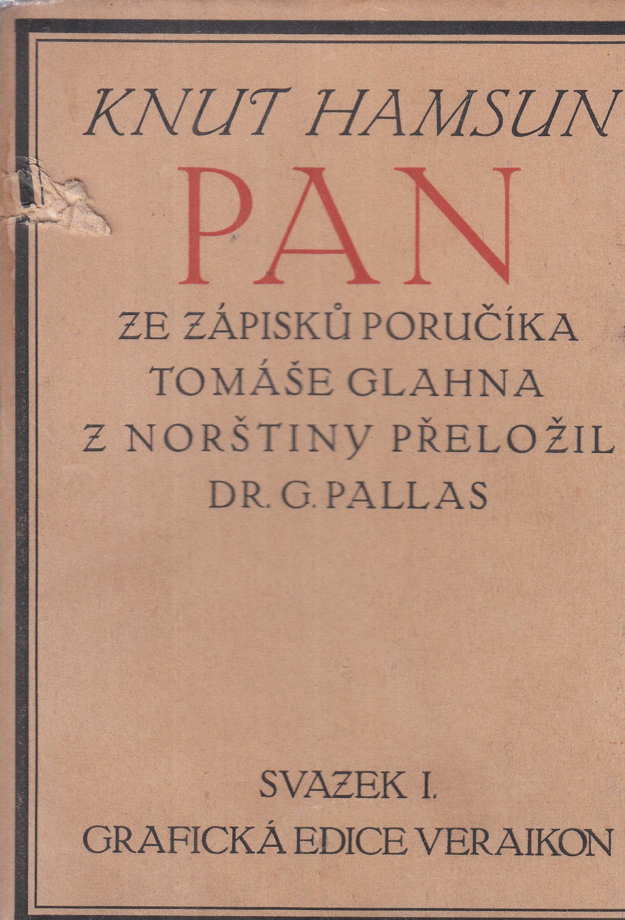 Pan : Ze záp. poručíka Tomáše Glahna