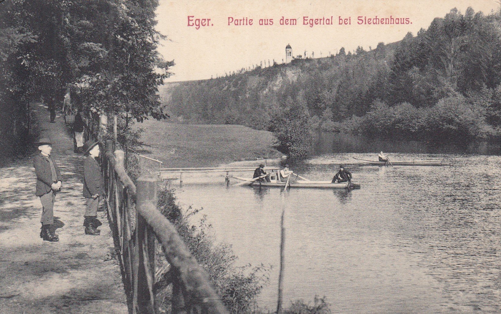 Eger. Partie aus dem Egertal bei Siechenhaus - Cheb / pohlednice