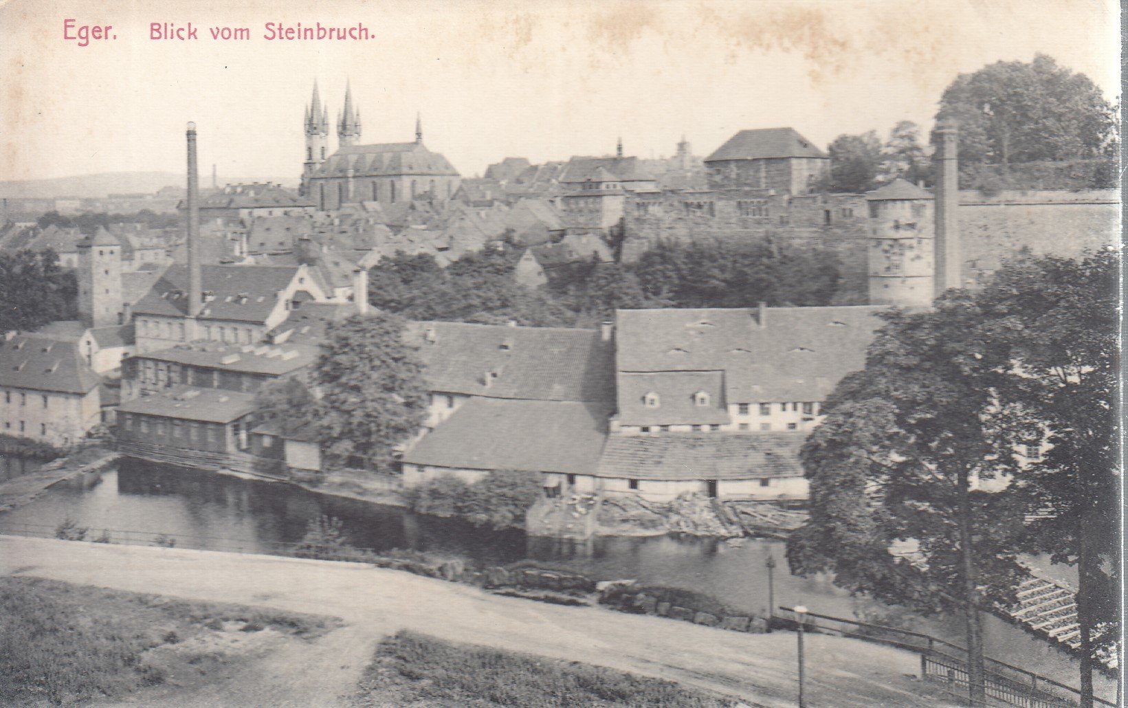 Eger. Blick vom Steinbruch / pohlednice