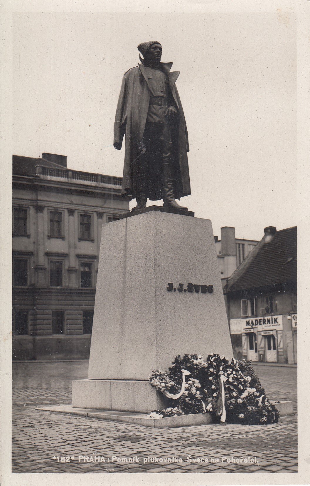 Pomník plukovníka Švece, Praha / pohlednice