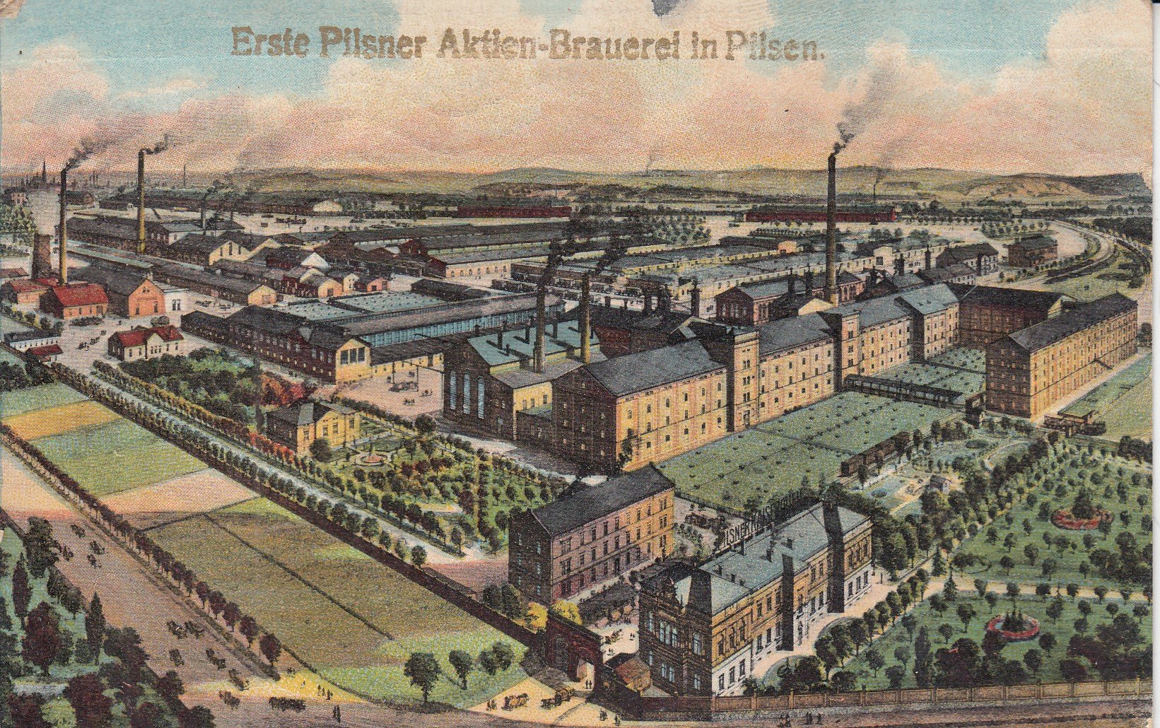 Erste Pilsner Aktien-Brauerel in Pilsen / pohlednice