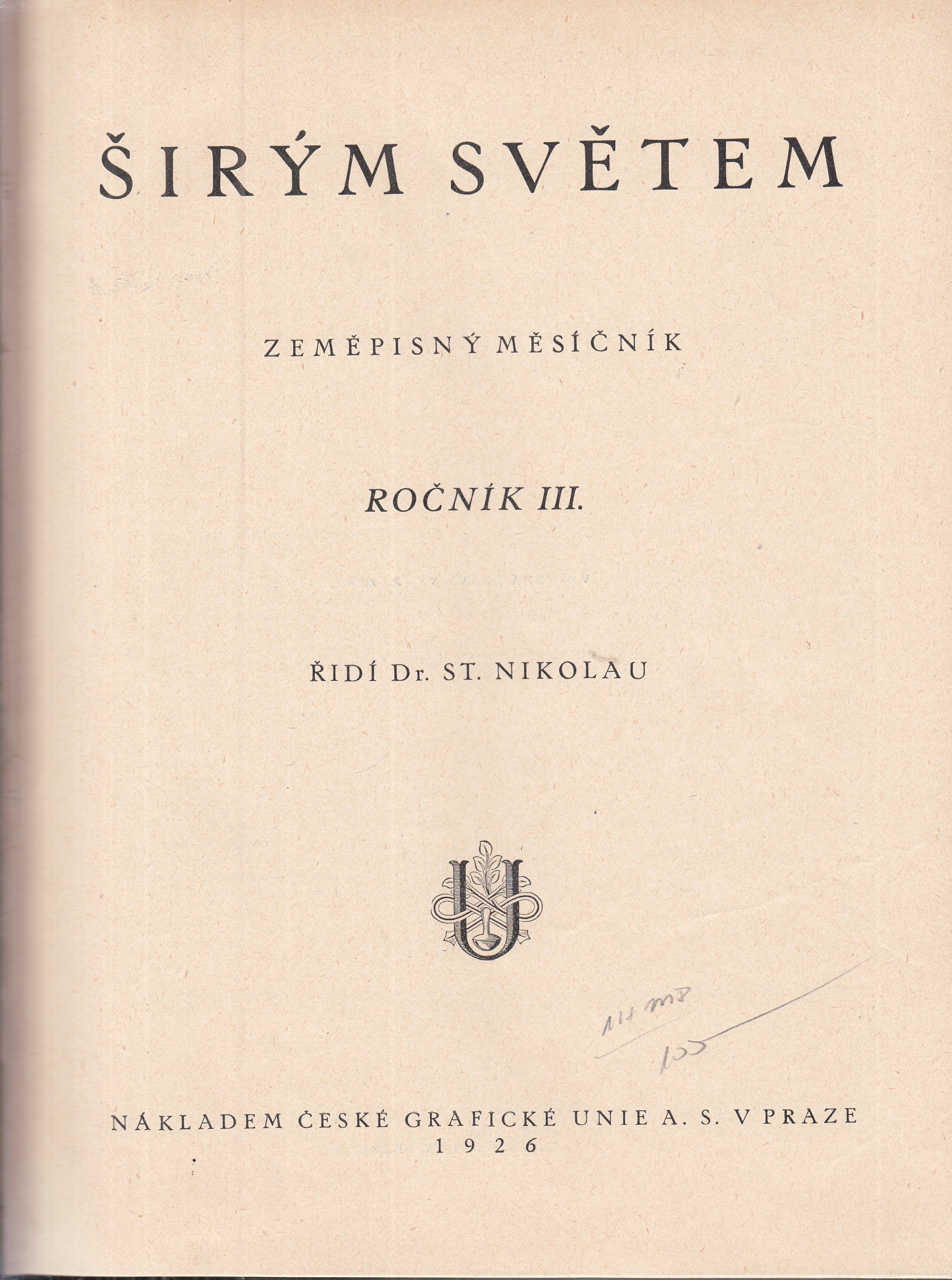 Širým světem ročník III.