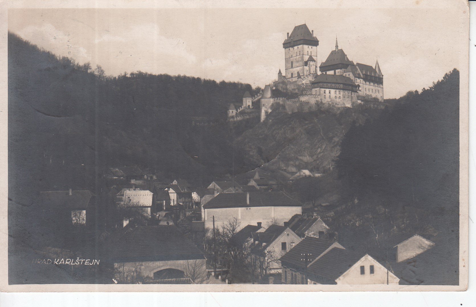 Hrad Karlštejn / pohlednice