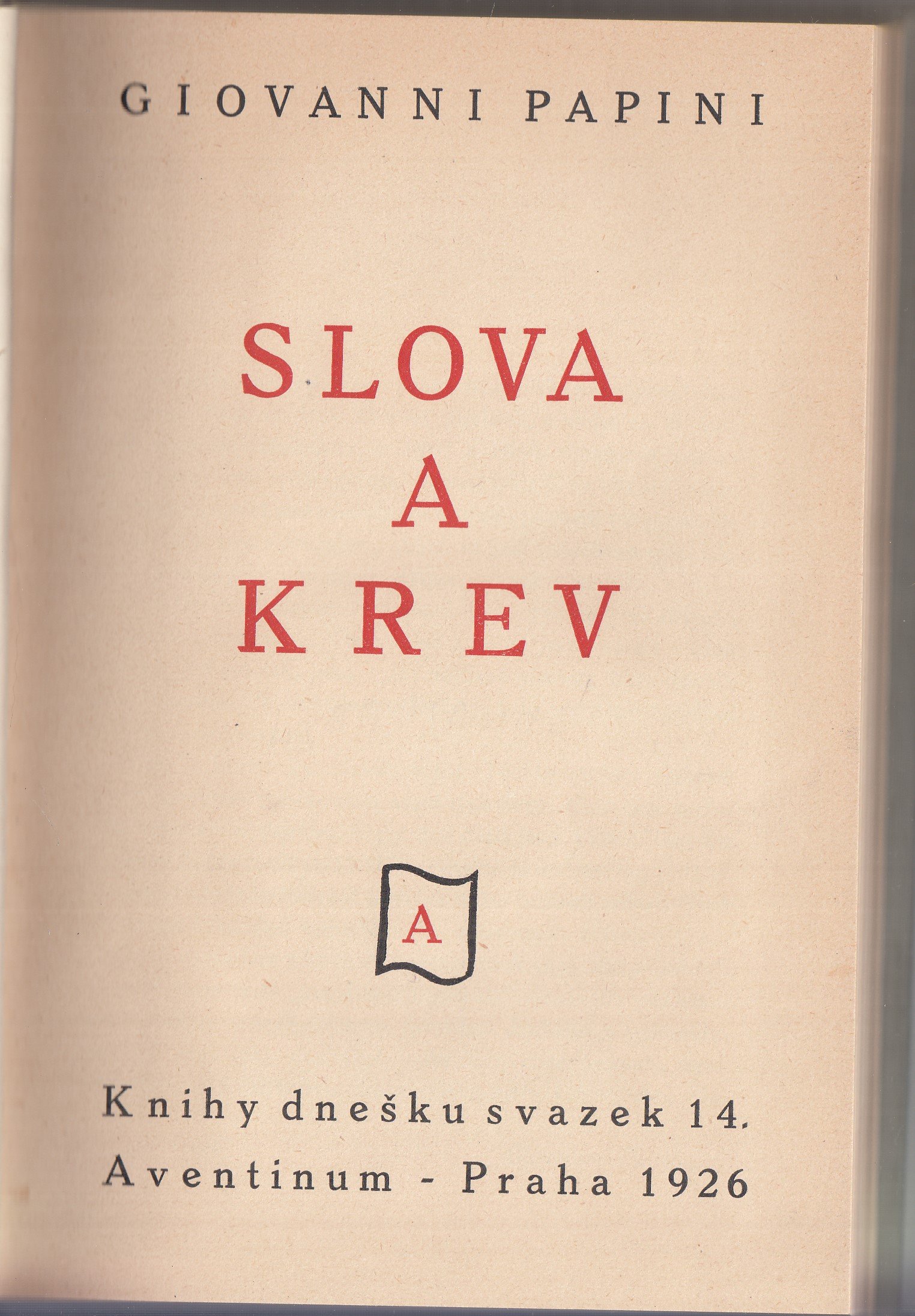 Slova a krev