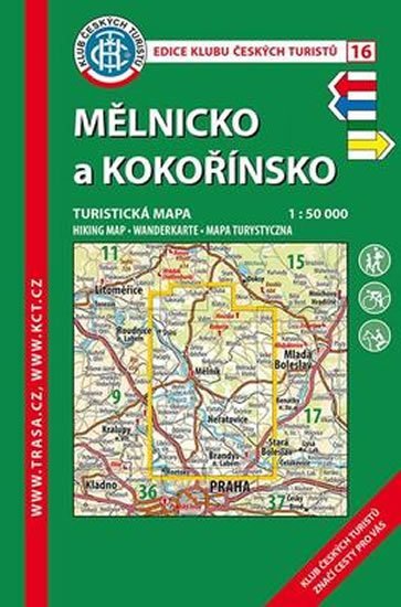 KČT 16 Mělnicko a Kokořínsko 1:50 000