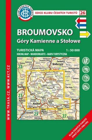 KČT 26 Broumovsko, Góry Kamienne a Stołowe 1:50 000