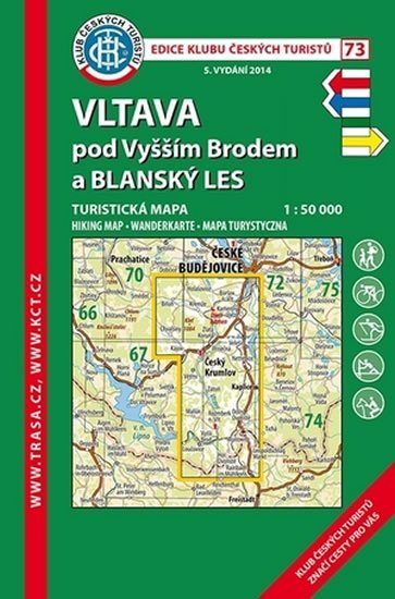 KČT 73 Vltava pod Vyšším Brodem a Blanský les