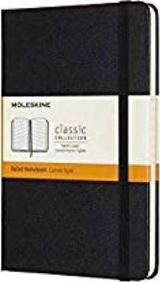 Zápisník Moleskine tvrdý linkovaný černý M