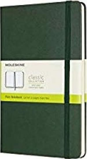 Zápisník Moleskine tvrdý, čistý, zelený L