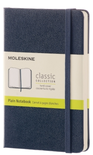 Zápisník Moleskine tvrdý, čistý, modrý S