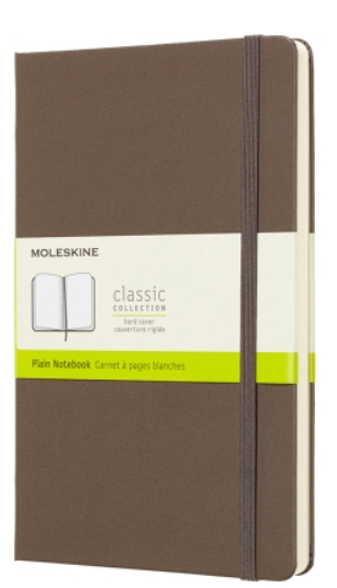 Zápisník Moleskine tvrdý, čistý, hnědý L
