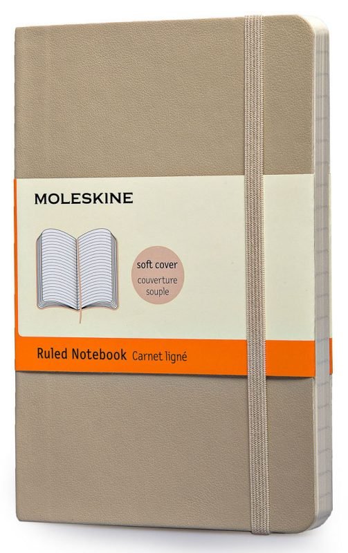 Zápisník Moleskine měkký linkovaný béžový S