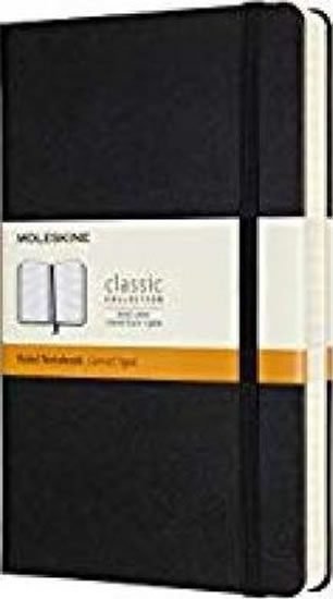 Zápisník Moleskine Expanded - zápisník tvrdý linkovaný, černý L