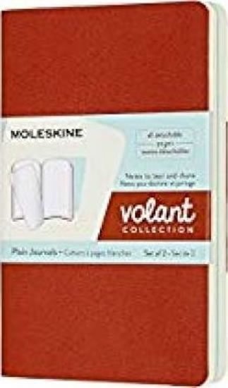 Zápisníky Moleskine: Volant zápisníky čisté oranžový modrý S