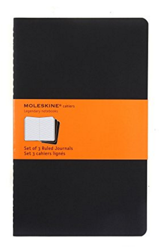 Notes Moleskine 3ks - černý, linkovaný L