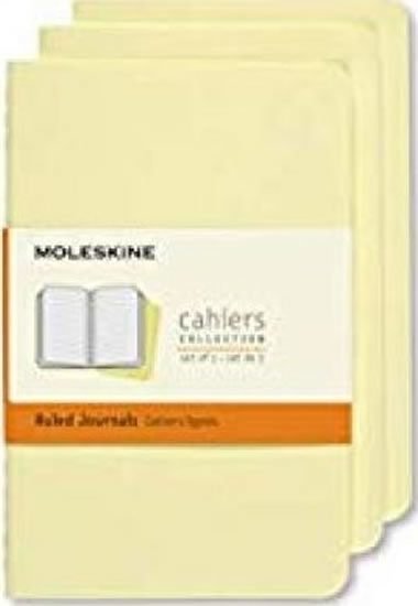 Sešity Moleskine 3 ks linkované žluté S