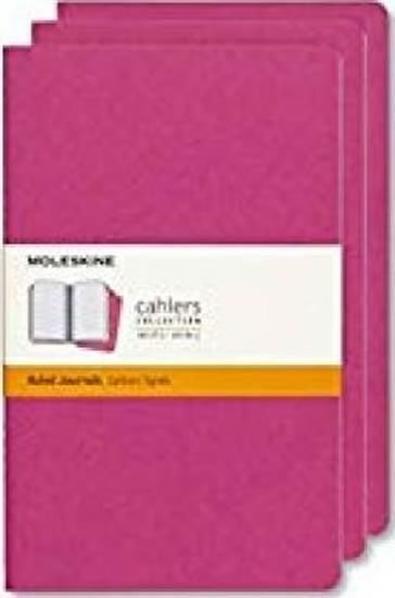 Sešity Moleskine 3 ks linkované růžové S