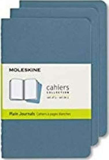 Sešity Moleskine 3 ks čisté zelené L