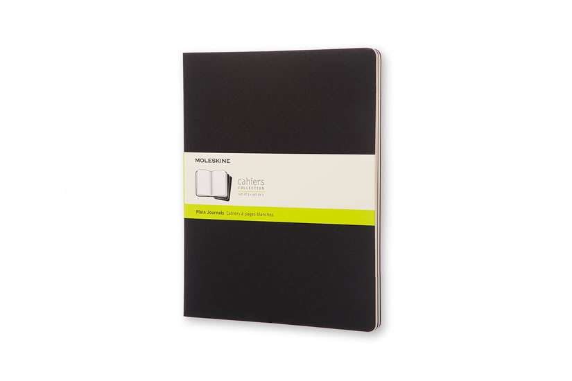 Sešity Moleskine 3 ks čisté černé L