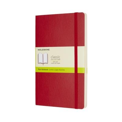 Zápisník Moleskine čistý měkký červený L