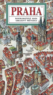 Praha - panoramatická mapa (česky)