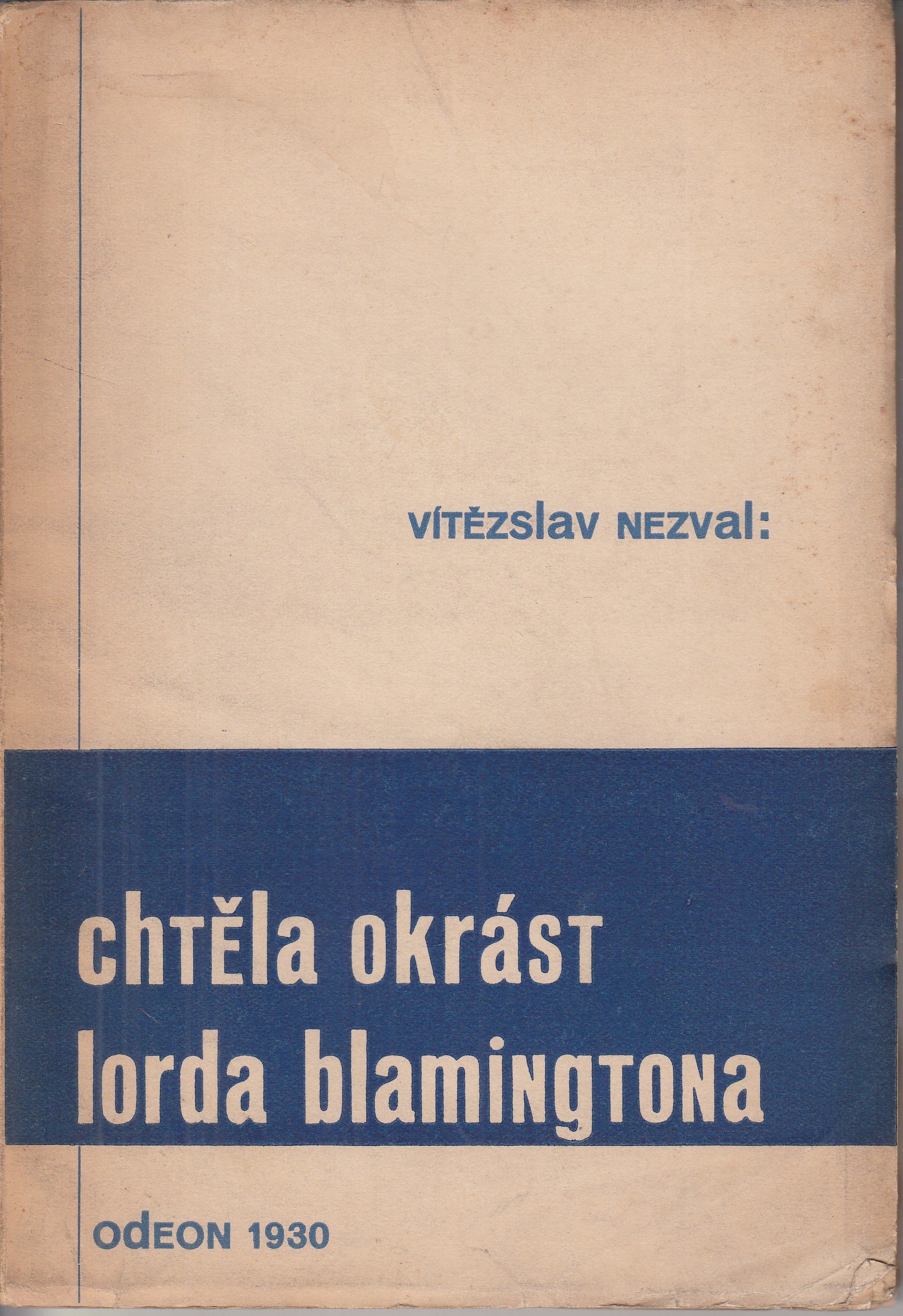 Chtěla okrást lorda Blamingtona : poesie a analysa