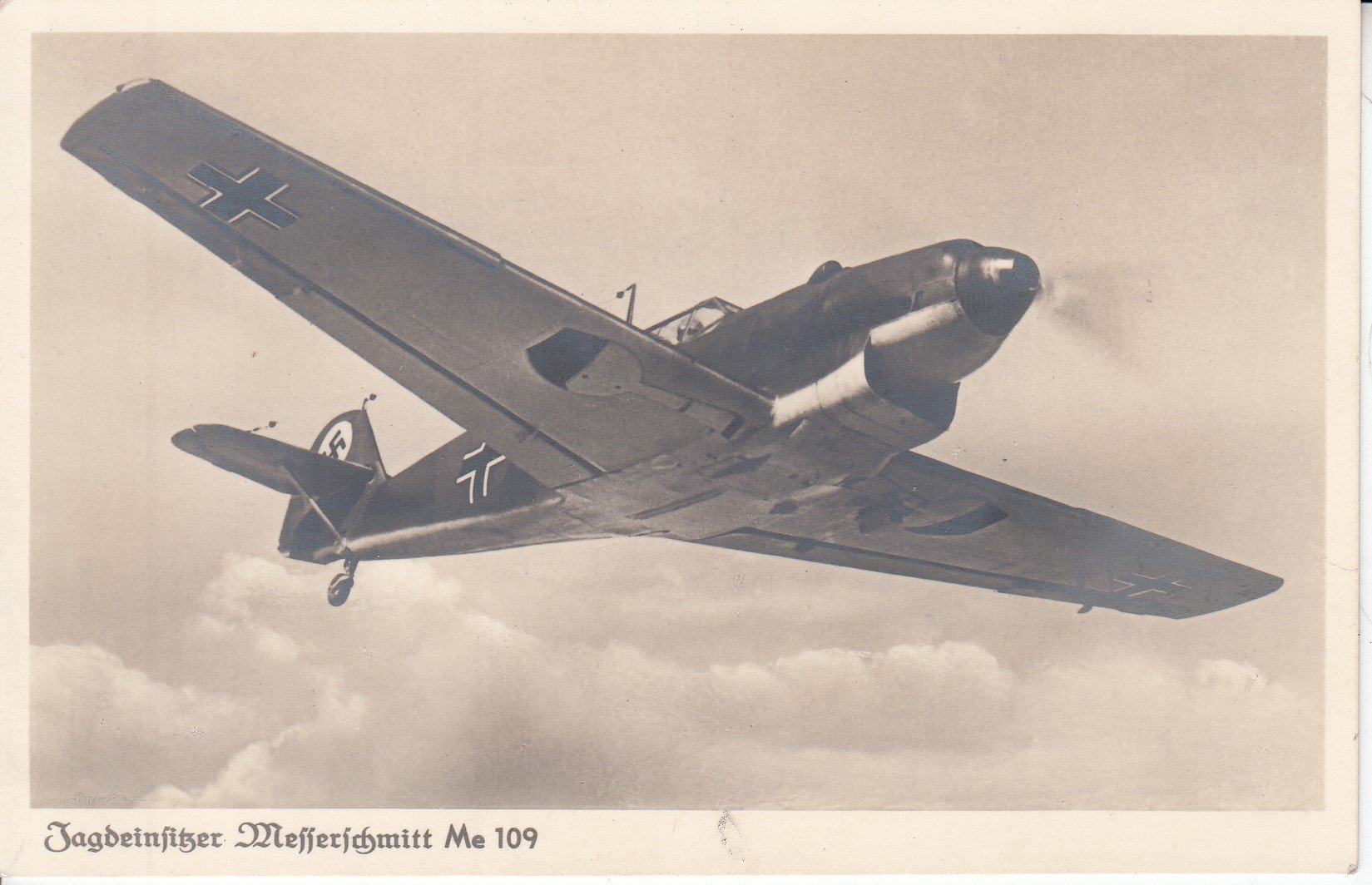 Messerschmitt Me 109 - Luftwaffe - 2. světová válka / pohlednice