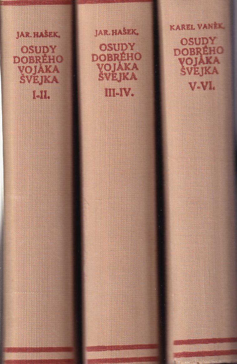 Osudy dobrého vojáka Švejka za světové války 6 dílů ve 3 svazcích