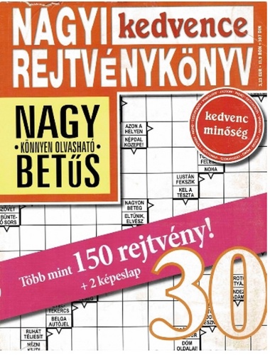 Nagyi kedvence rejtvénykönyv 30