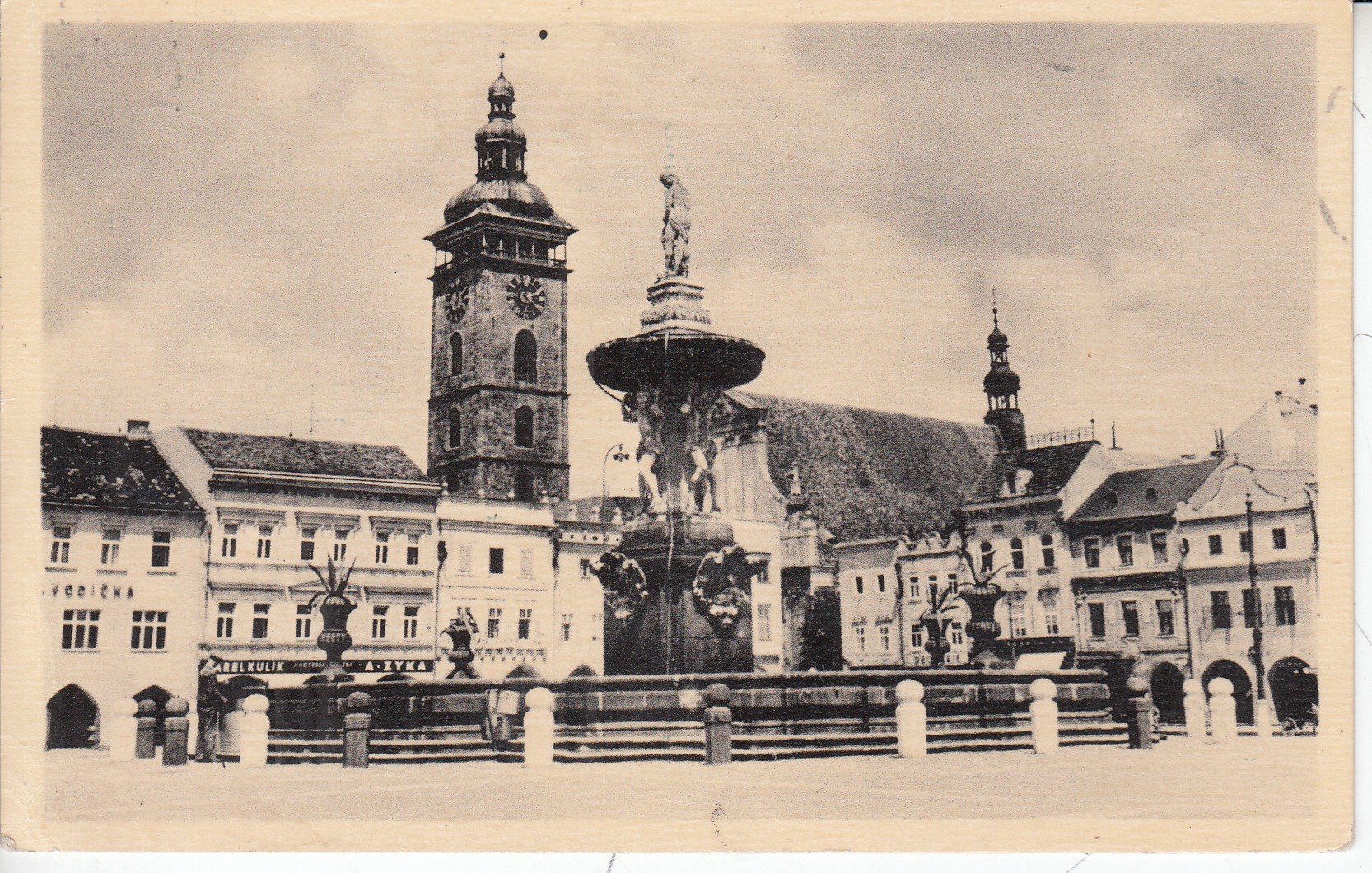 České Budějovice - Masarykovo náměstí - pohlednice