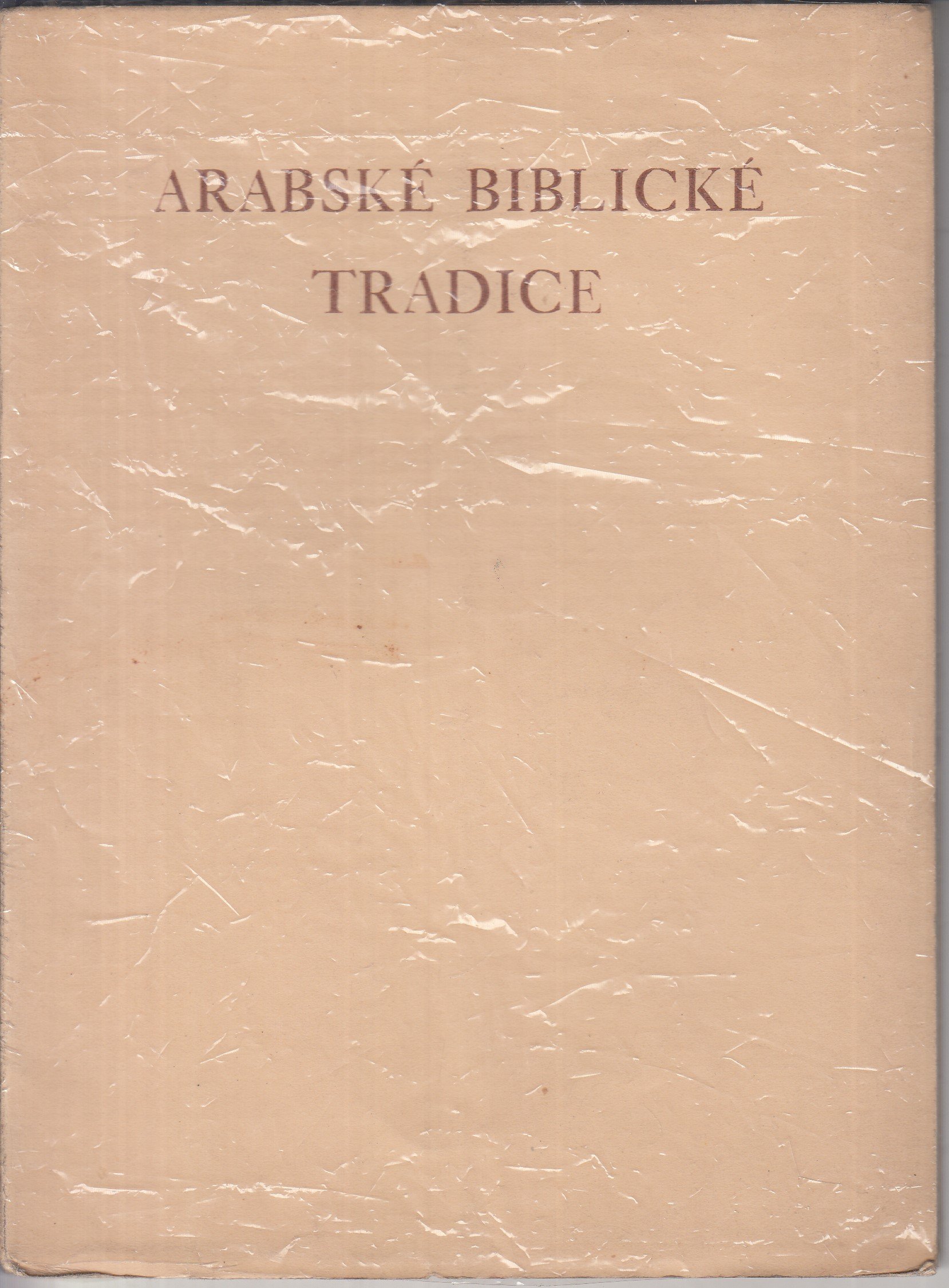 Arabské Biblické tradice - podpis Babler