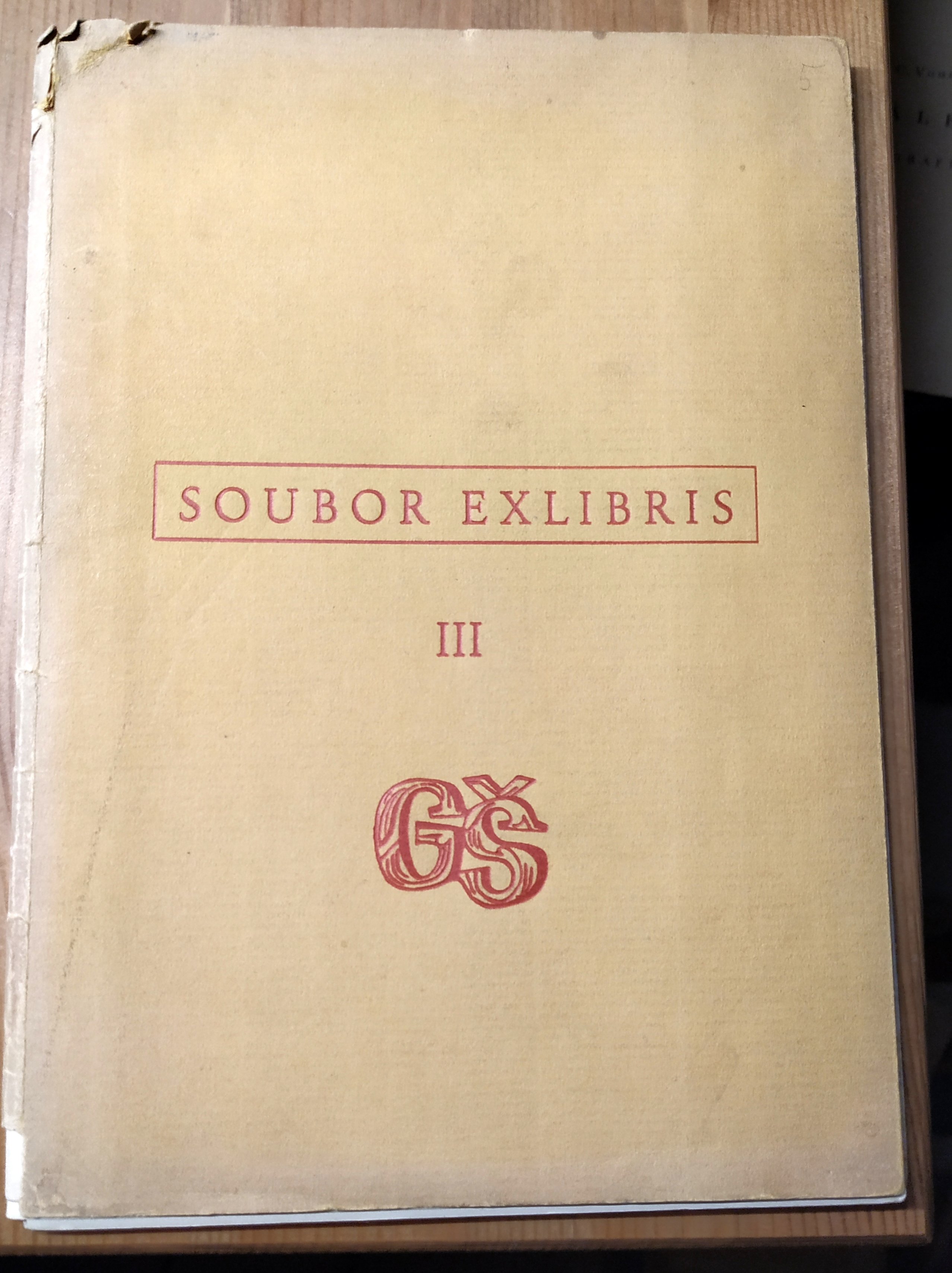 Soubor Exlibris III - Dvanáct knižních značek Richarda Landra  - podpis R.Landra, výtisk č. 5/95