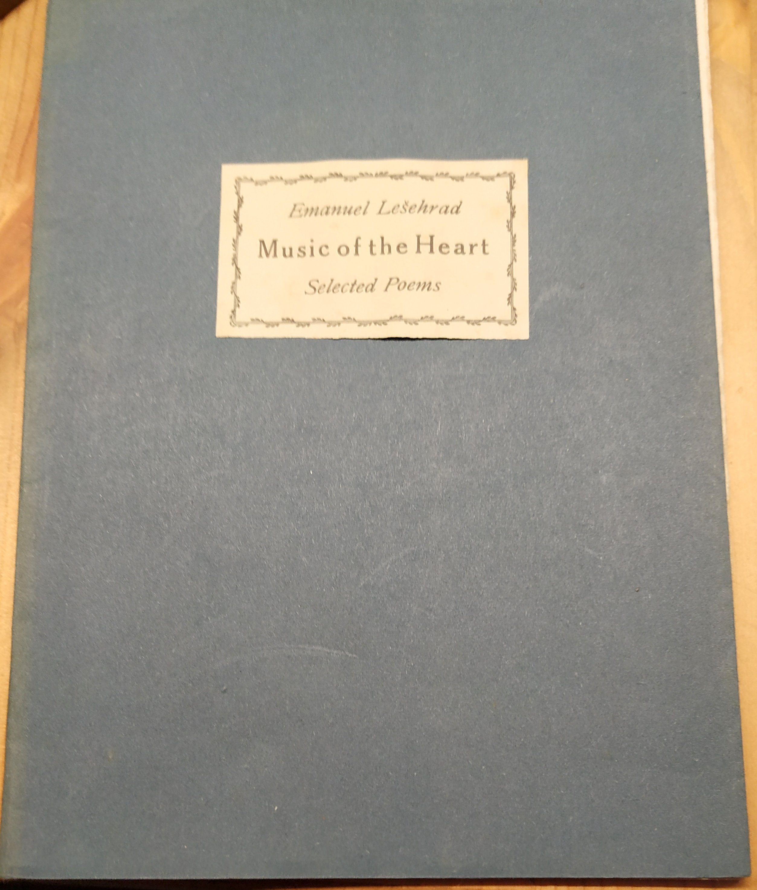 Music of the Heart : Selected poems - podpis autora