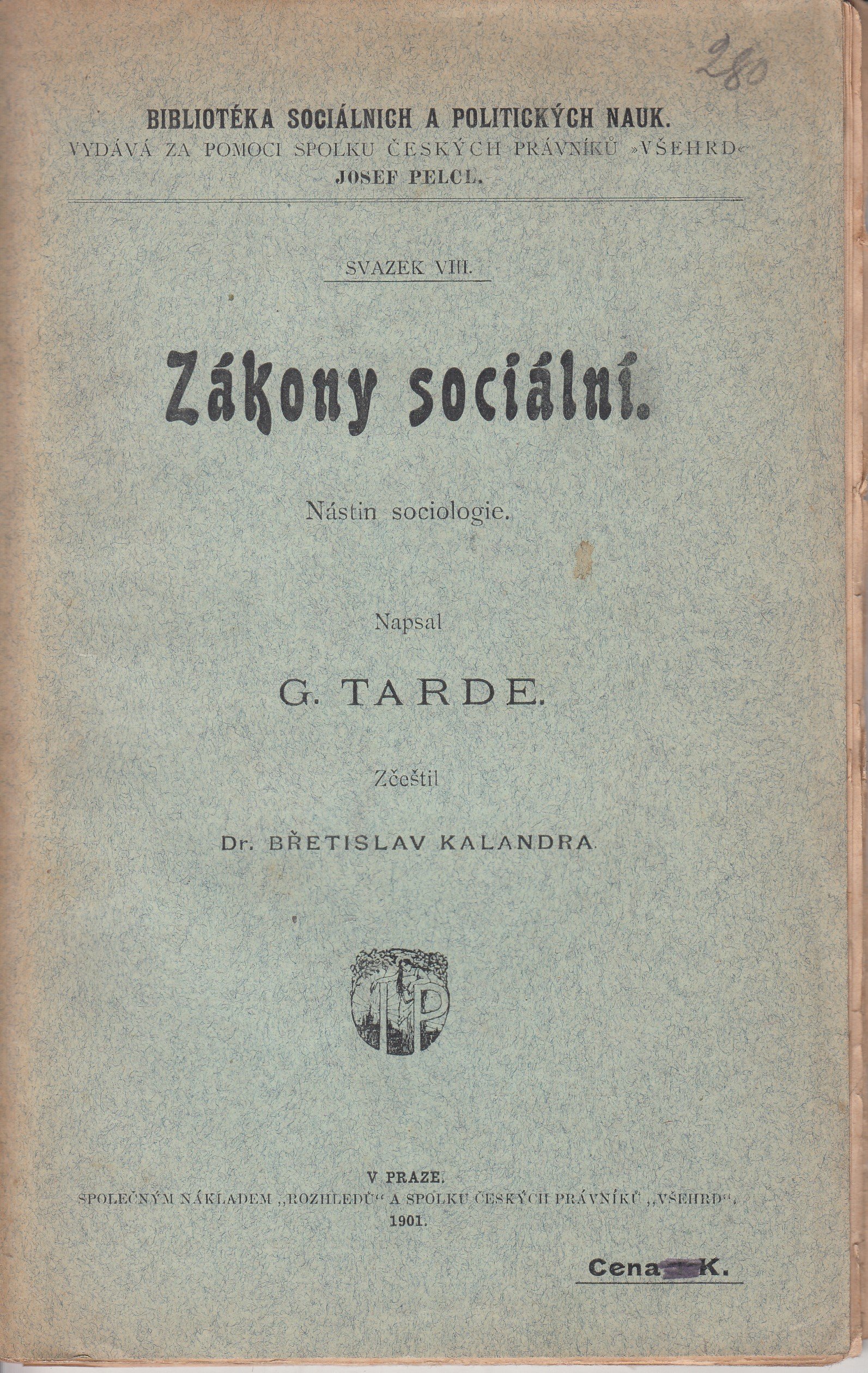 Zákony sociální : nástin sociologie