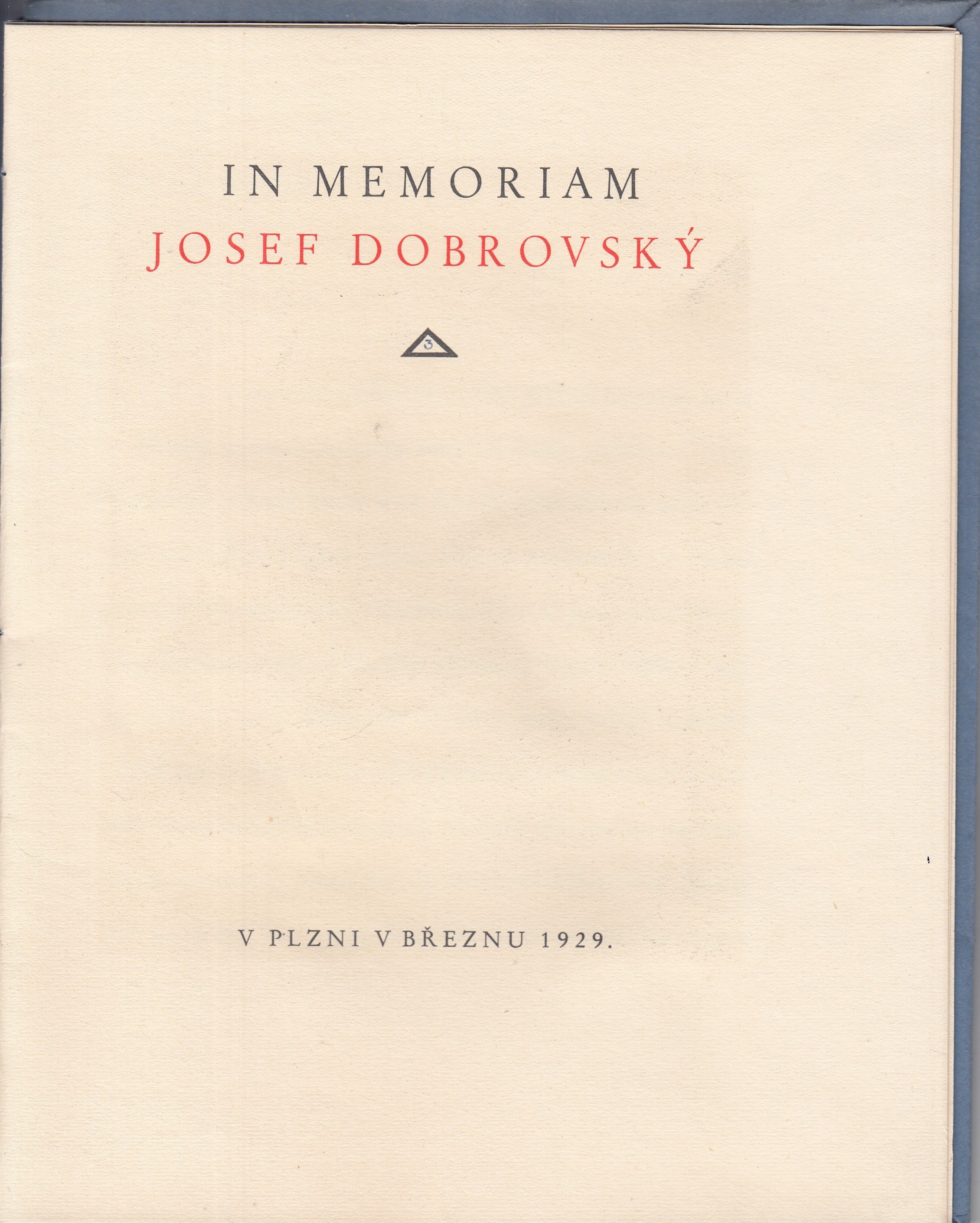 In memoriam Josef Dobrovský