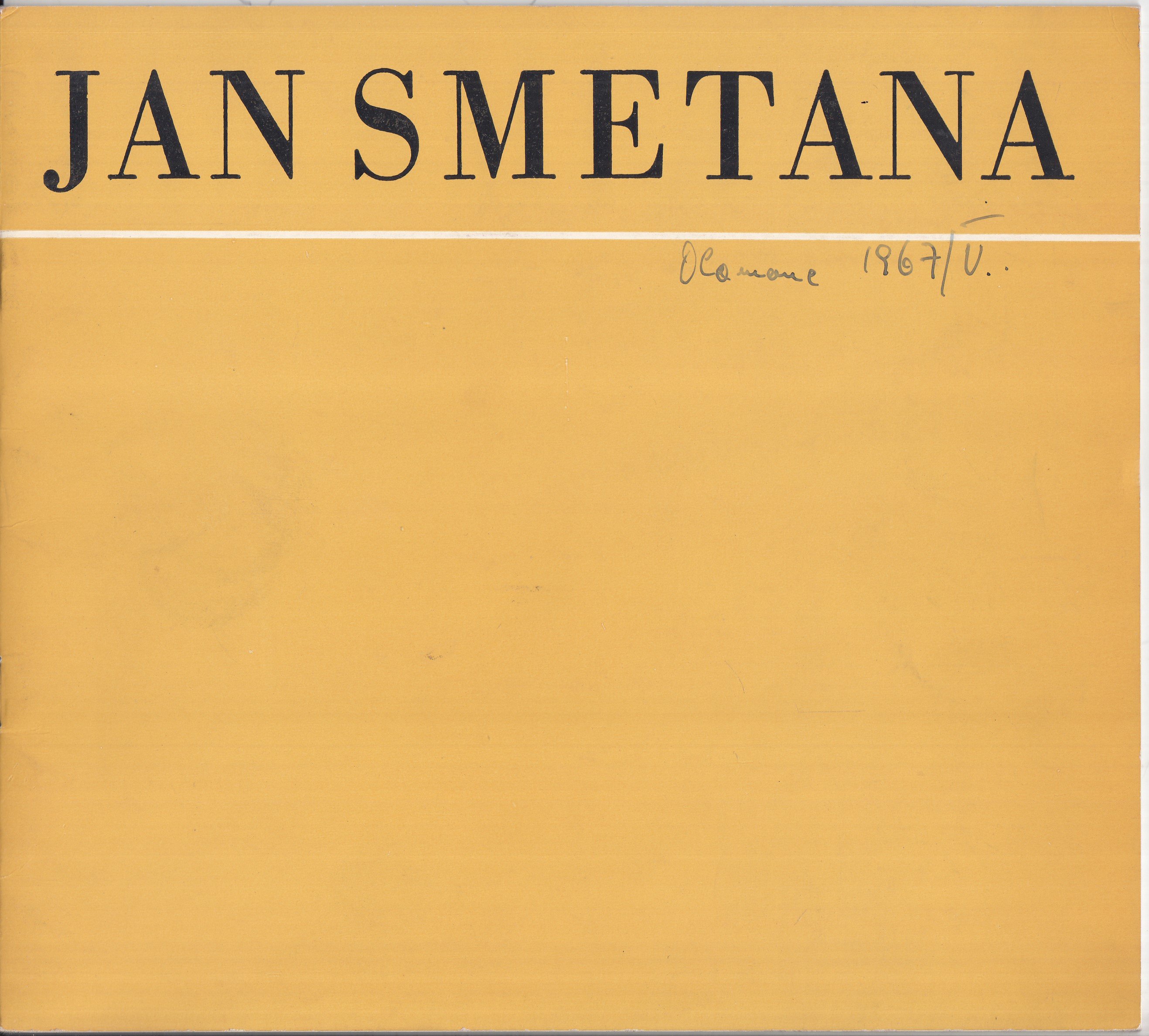 Jan Smetana - podpis