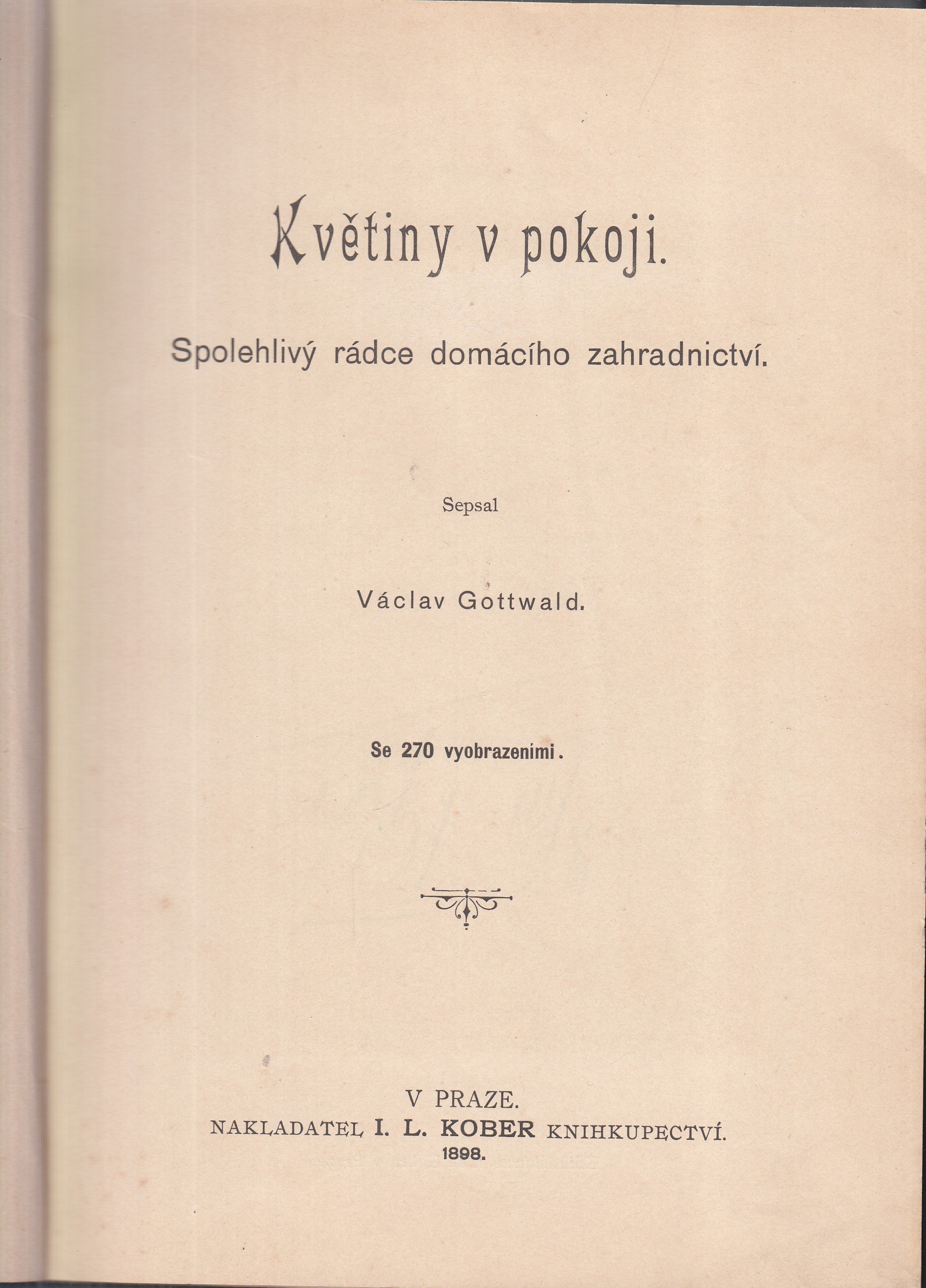 Květiny v pokoji : spolehlivý rádce domácího zahradnictví